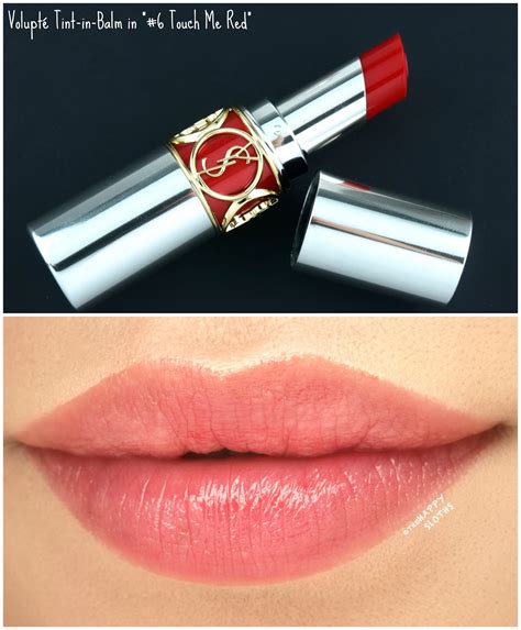 ysl tint balm swatches|YSL volupte tint in balm.